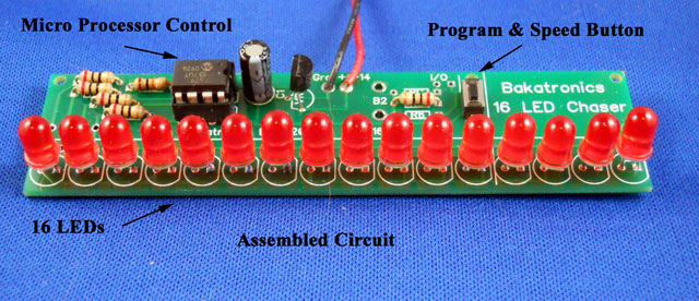 BK116 Chaser Kit, 16 LEDs
